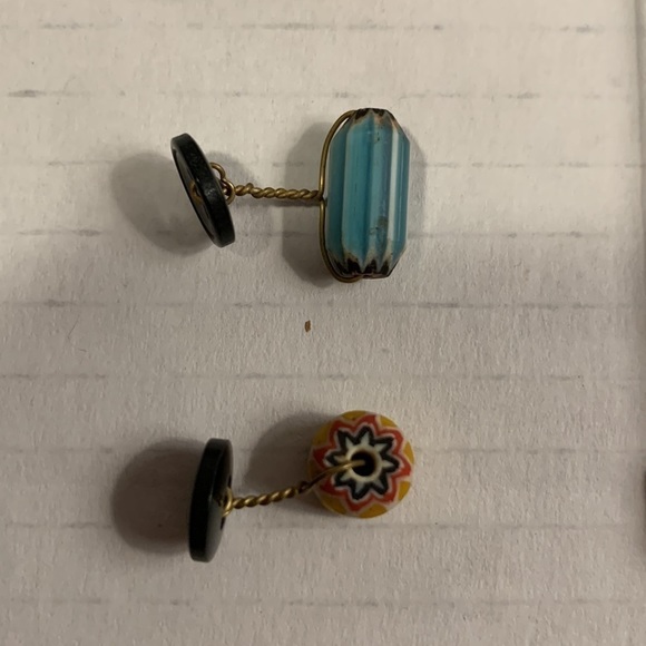 CUFF Links Set With Tie Tack- Vintage - Picture 6 of 11